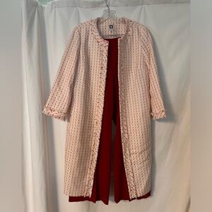 Anne Klein long jacket and pants Size 10